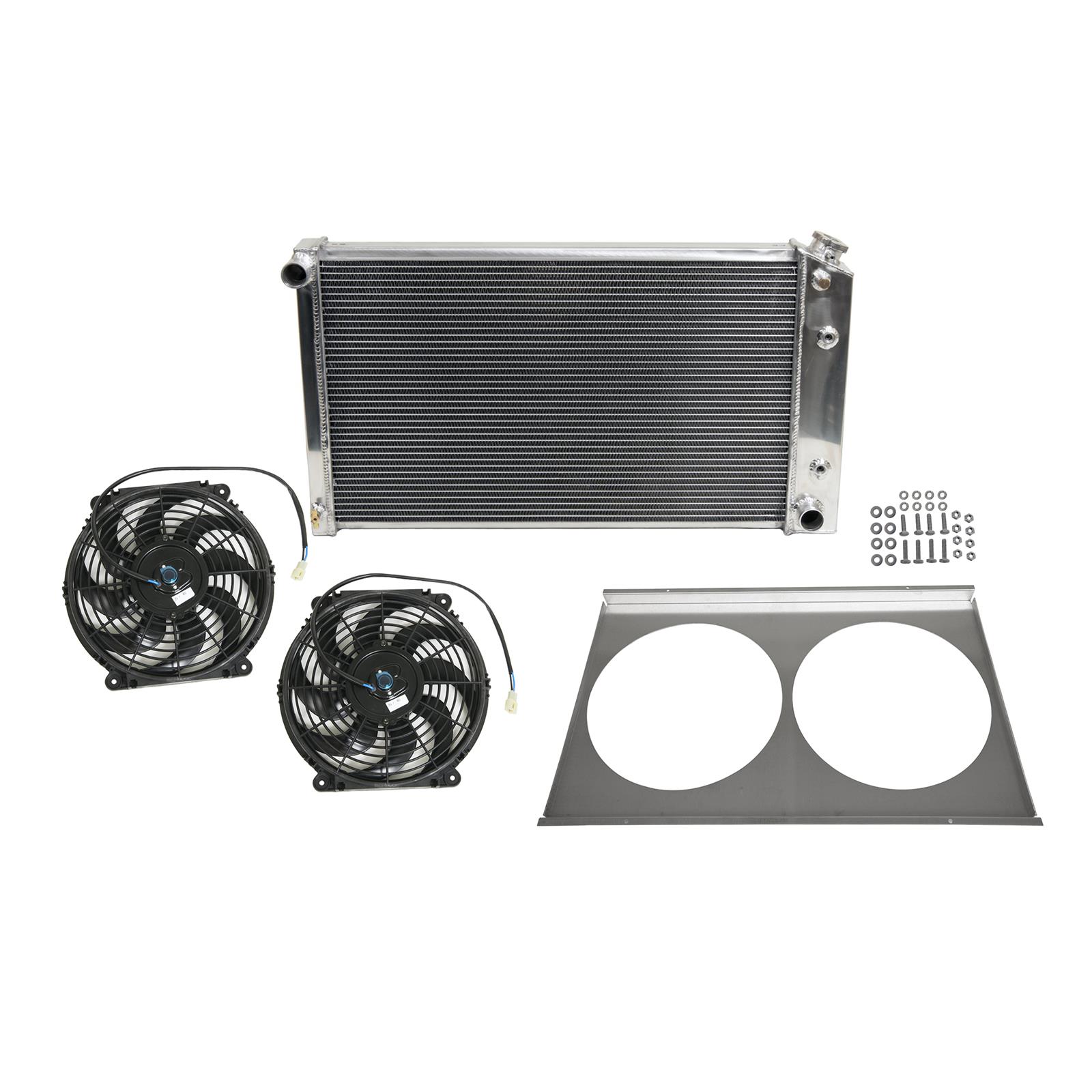 Summit Racing Performance Fit Aluminum Radiator and Fan Combo (384001-KIT1)